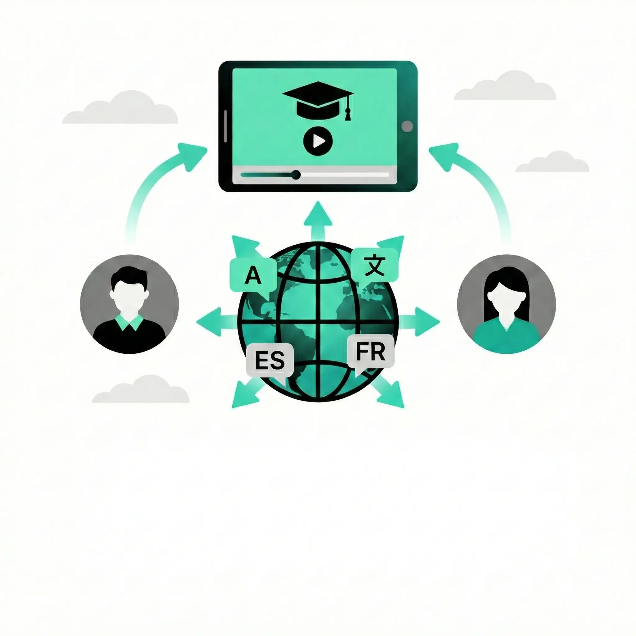 Educational video translation for global learning